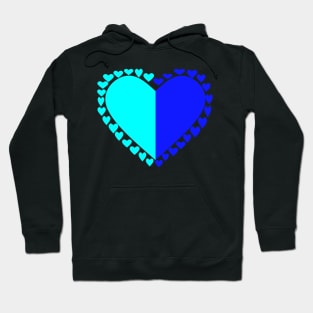 Blue Hearts Hoodie